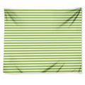 Green And White Striped Pattern Print Tapestry