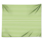 Green And White Striped Pattern Print Tapestry