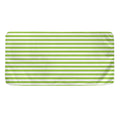 Green And White Striped Pattern Print Towel