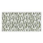 Green And White Tiger Stripe Camo Print Beach Towel