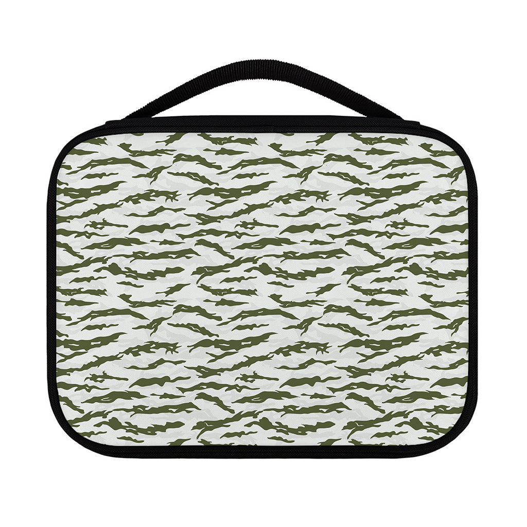 Green And White Tiger Stripe Camo Print Classic Bible Case