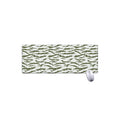 Green And White Tiger Stripe Camo Print Extended Mouse Pad