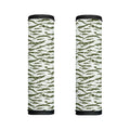 Green And White Tiger Stripe Camo Print Handle Covers