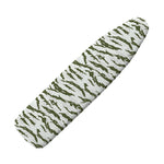 Green And White Tiger Stripe Camo Print Ironing Board Cover