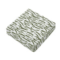 Green And White Tiger Stripe Camo Print Outdoor Seat Cushion Cover