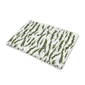 Green And White Tiger Stripe Camo Print Pet Cooling Mat Cover