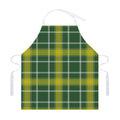 Green And Yellow Stewart Tartan Print Adjustable Apron