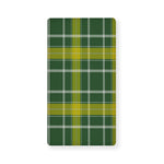 Green And Yellow Stewart Tartan Print Baby Crib Sheet