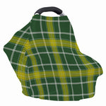 Green And Yellow Stewart Tartan Print Baby Seat Cover