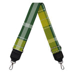Green And Yellow Stewart Tartan Print Bag Strap