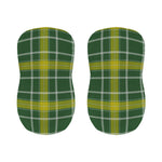 Green And Yellow Stewart Tartan Print Bar Stool Covers