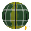 Green And Yellow Stewart Tartan Print Basketball