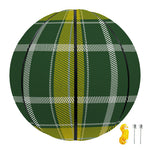 Green And Yellow Stewart Tartan Print Basketball