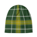Green And Yellow Stewart Tartan Print Beanie