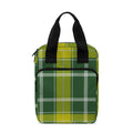 Green And Yellow Stewart Tartan Print Bible Tote Bag