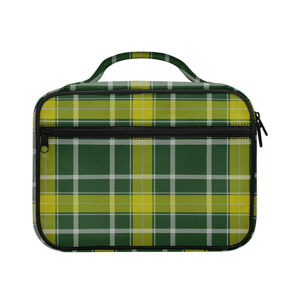 Green And Yellow Stewart Tartan Print Briefcase Bible Bag