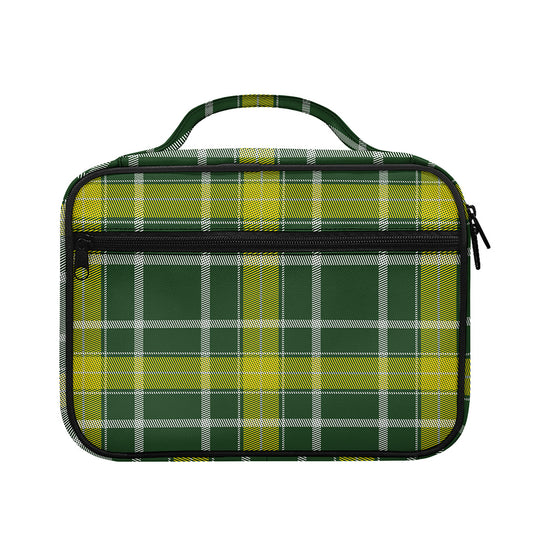 Green And Yellow Stewart Tartan Print Briefcase Bible Bag