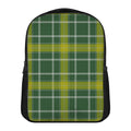 Green And Yellow Stewart Tartan Print Casual Backpack
