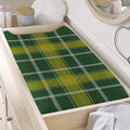 Green And Yellow Stewart Tartan Print Changing Pad Cover