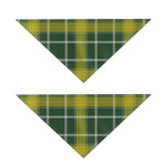 Green And Yellow Stewart Tartan Print Dog Bandana