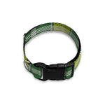 Green And Yellow Stewart Tartan Print Dog Collar