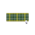 Green And Yellow Stewart Tartan Print Extended Mouse Pad