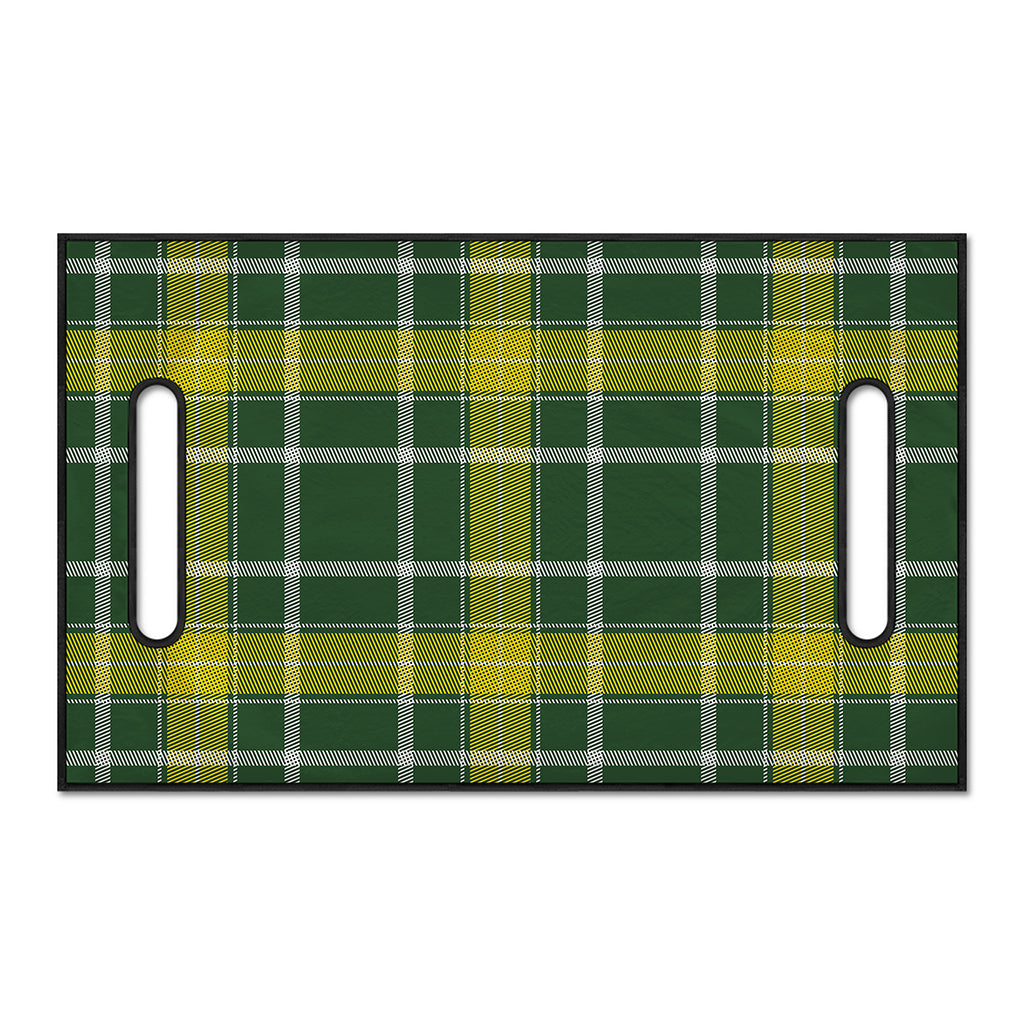 Green And Yellow Stewart Tartan Print Golf Cart Seat Cover