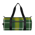 Green And Yellow Stewart Tartan Print Gym Bag