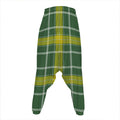 Green And Yellow Stewart Tartan Print Hammer Pants