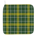 Green And Yellow Stewart Tartan Print Hand Towel