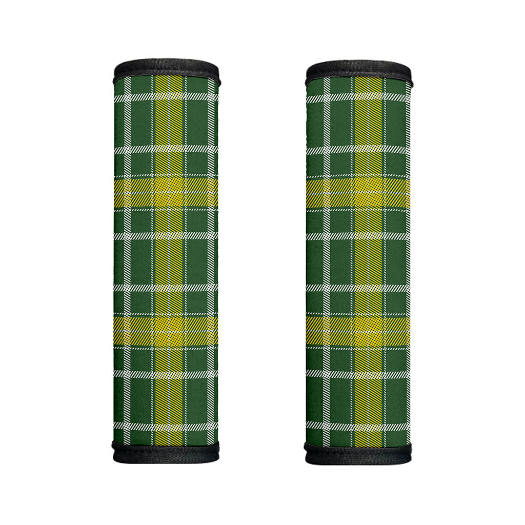 Green And Yellow Stewart Tartan Print Handle Covers