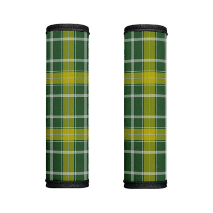 Green And Yellow Stewart Tartan Print Handle Covers