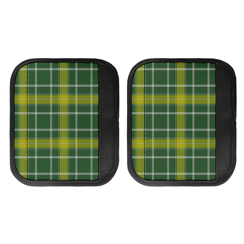 Green And Yellow Stewart Tartan Print Handle Covers
