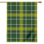 Green And Yellow Stewart Tartan Print House Flag