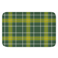 Green And Yellow Stewart Tartan Print Indoor Door Mat