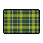 Green And Yellow Stewart Tartan Print Kitchen Mat