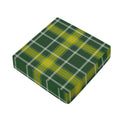 Green And Yellow Stewart Tartan Print Outdoor Seat Cushion Cover