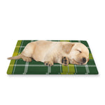 Green And Yellow Stewart Tartan Print Pet Cooling Mat Cover
