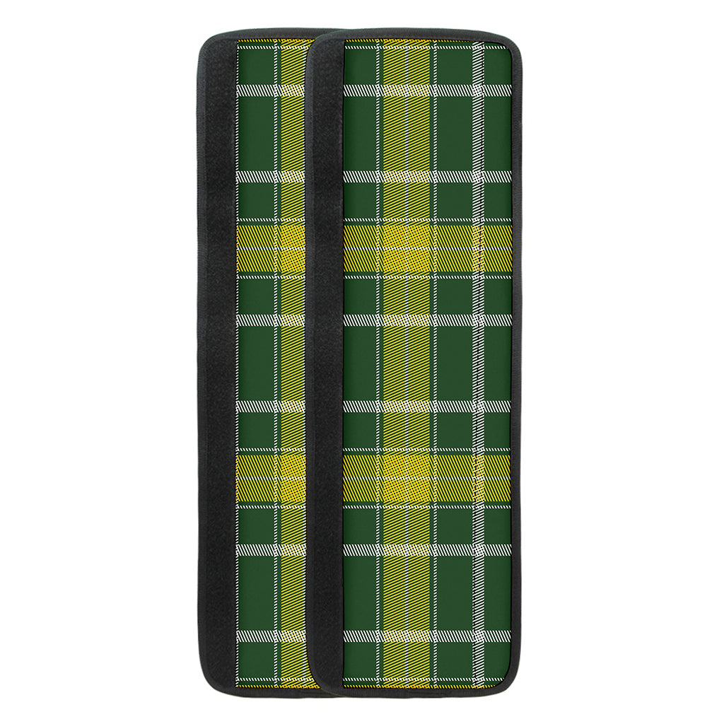 Green And Yellow Stewart Tartan Print Refrigerator Handle Covers