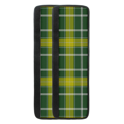 Green And Yellow Stewart Tartan Print Refrigerator Handle Covers