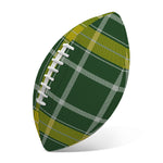 Green And Yellow Stewart Tartan Print Rugby Ball