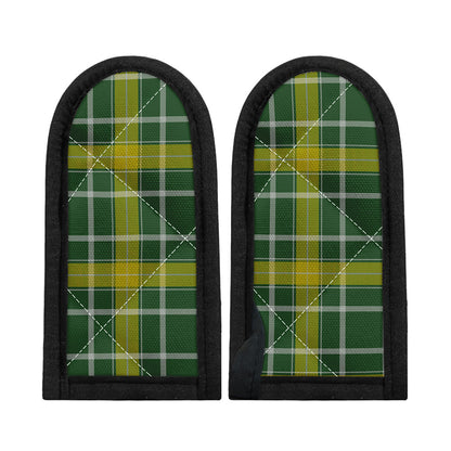 Green And Yellow Stewart Tartan Print Skillet Handle Cover