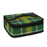 Green And Yellow Stewart Tartan Print Small Lunch Bag