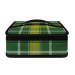 Green And Yellow Stewart Tartan Print Small Lunch Bag