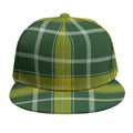 Green And Yellow Stewart Tartan Print Snapback Cap