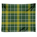 Green And Yellow Stewart Tartan Print Tapestry