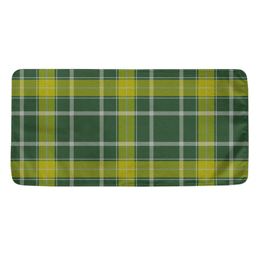 Green And Yellow Stewart Tartan Print Towel