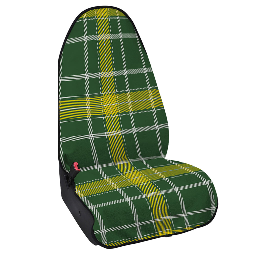 Green And Yellow Stewart Tartan Print Waterproof Car Seat Cover