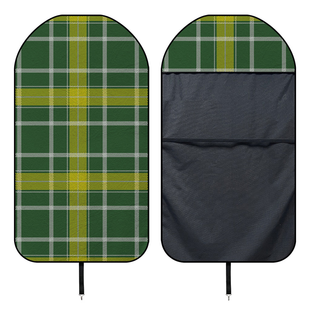 Green And Yellow Stewart Tartan Print Waterproof Car Seat Cover