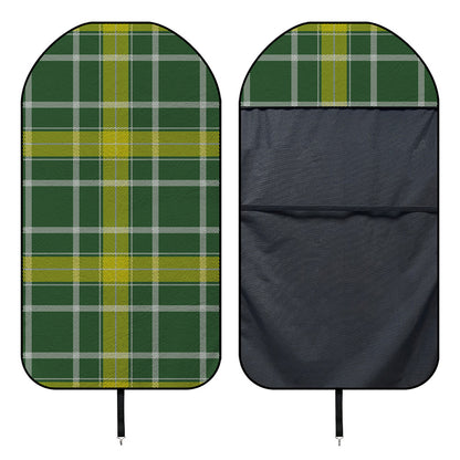 Green And Yellow Stewart Tartan Print Waterproof Car Seat Cover